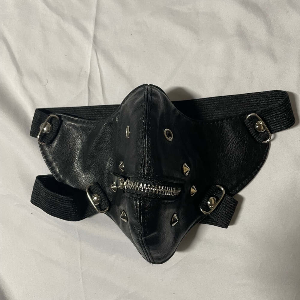 LEATHER FACE MASK never used